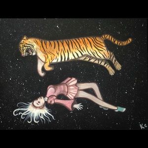 Original Artwork, Painting on canvas, Gothic Home Decor